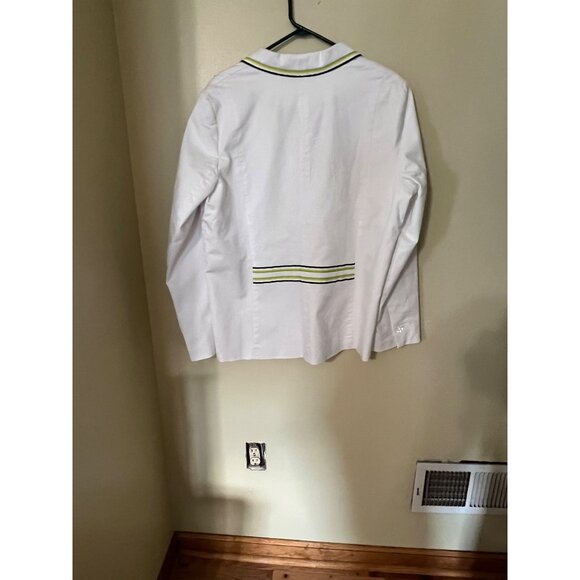 NEW Susan Graver Style Womens Large White Blazer Office‎ Career Business - Picture 5 of 10